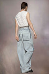 MEMORY OF OVERSIZED JEANS  IN LIGHT BLUE, SS24