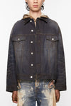 OVERSIZED FIT DENIM JACKET IN DARK BLUE, FW24