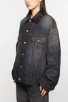 OVERSIZED FIT DENIM JACKET IN DARK BLUE, FW24