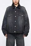 OVERSIZED FIT DENIM JACKET IN DARK BLUE, FW24