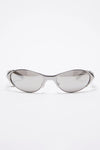 METAL FRAME CHARM SUNGLASSES IN ANTIQUE SILVER