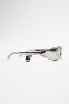 METAL FRAME CHARM SUNGLASSES IN ANTIQUE SILVER