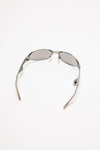 METAL FRAME CHARM SUNGLASSES IN ANTIQUE SILVER