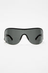 METAL FRAME SUNGLASSES IN BLK/BLK