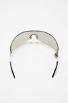 METAL FRAME SUNGLASSES IN SILVER/TRANSPARENT