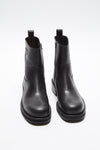 LEATHER WAXED BOOT IN BLACK, FW24