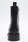 LEATHER WAXED BOOT IN BLACK, FW24