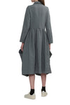 DRAPE POCKET SHIRTDRESS IN SAGE, W24/25