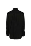 FRILL FRONT SHIRT IN BLACK, W24/25