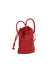 SMALL FAUX LEATHER TOTE IN RED, W24/25