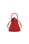 SMALL FAUX LEATHER TOTE IN RED, W24/25