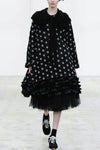 EMBROIDERED LACE DRESS IN BLACK, W24/25