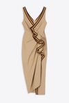 DINARI TAPE DRESS IN BEIGE, SS24