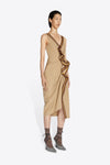 DINARI TAPE DRESS IN BEIGE, SS24