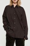 CLICKS SHIRT IN DARK BROWN, AW25