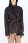 CLICKS SHIRT IN DARK BROWN, AW25