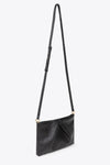 LEATHER POUCH BAG IN BLACK, AW25