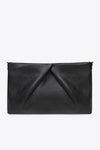 LEATHER POUCH BAG IN BLACK, AW25