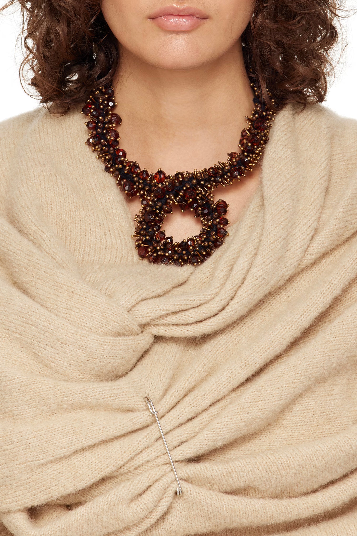 NECKLACE IN BROWN, AW25