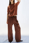 PUVIS LONG PANT IN BROWN, AW25