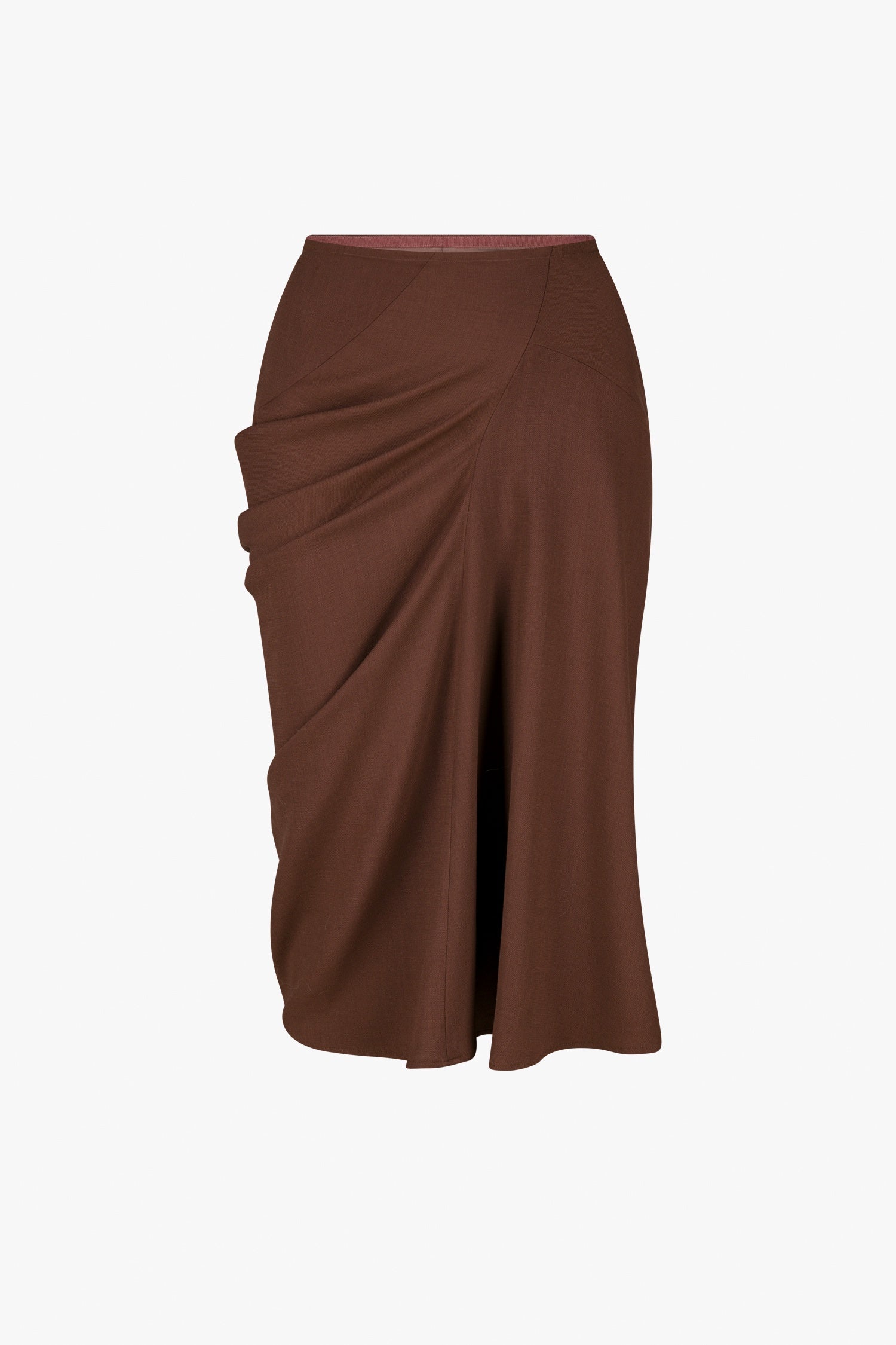 SAREN SHORT SKIRT IN BROWN, AW25