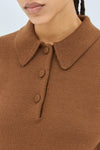 TURIEL POLO IN BROWN, AW25