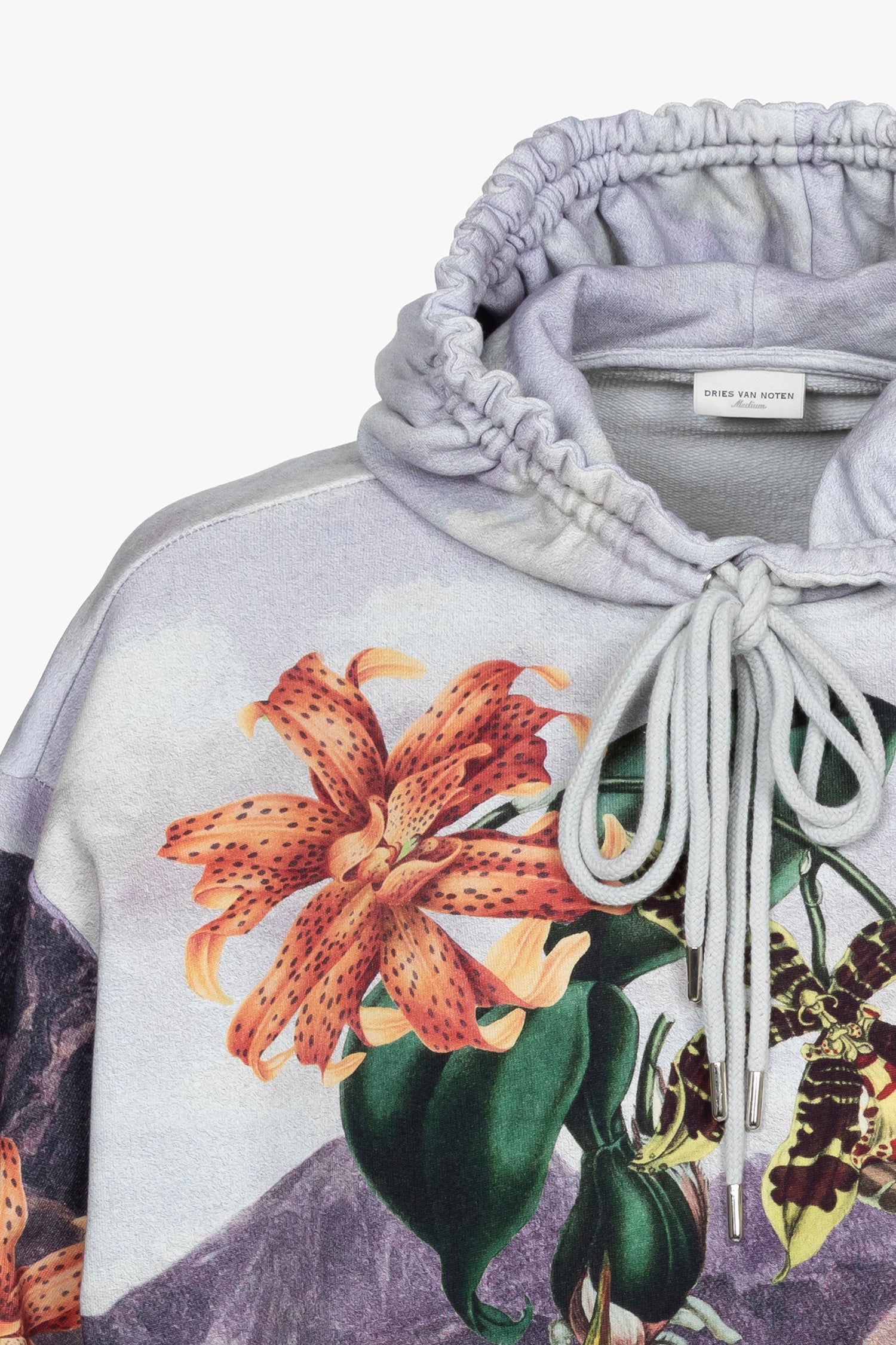 Dries van 2025 noten floral hoodie