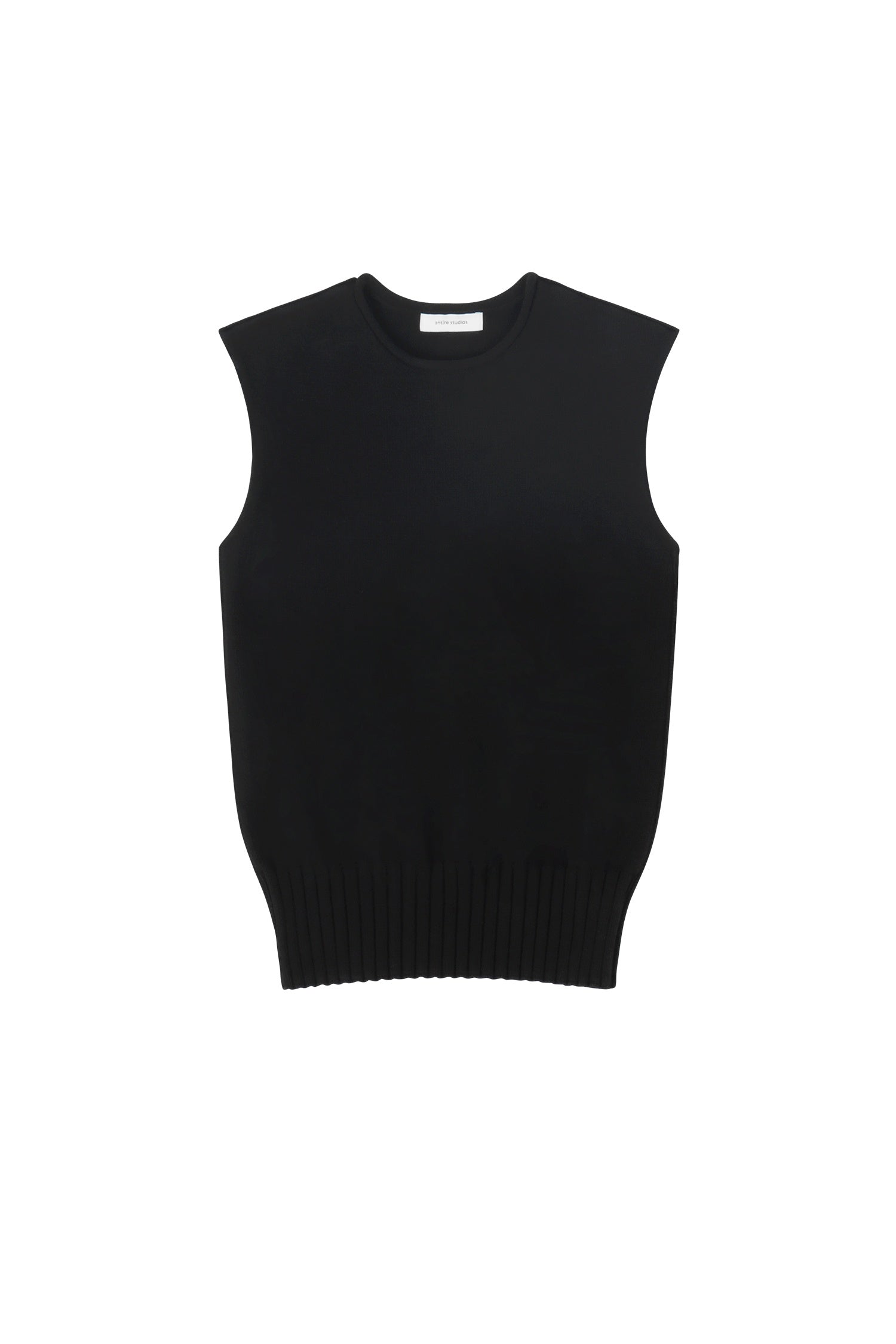 BURNS KNIT VEST IN BLACK, DROP 9