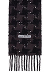 HOUNDSTOOTH SCARF IN BLACK/GREY, FW24