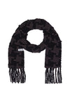 HOUNDSTOOTH SCARF IN BLACK/GREY, FW24