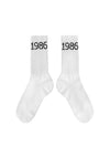 NEW 1986 SOCKS IN WHITE/BLACK