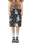 ANYTIME SKIRT IN HEAVY METAL PRINT, SS25