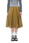 CANVAS SKIRT IN CUMIN, SS25