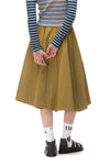 CANVAS SKIRT IN CUMIN, SS25