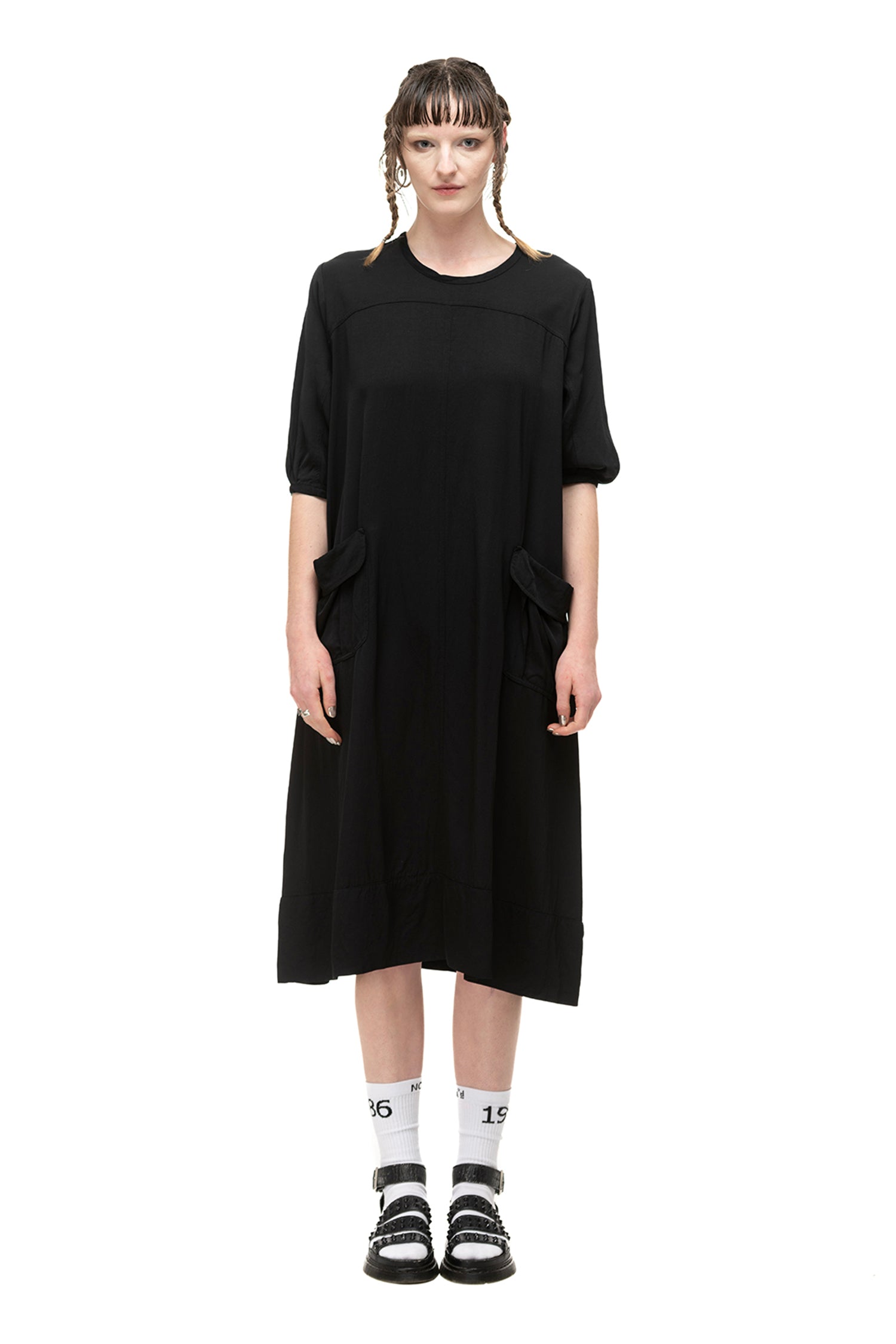 CARRIER DRESS IN BLACK, SS25