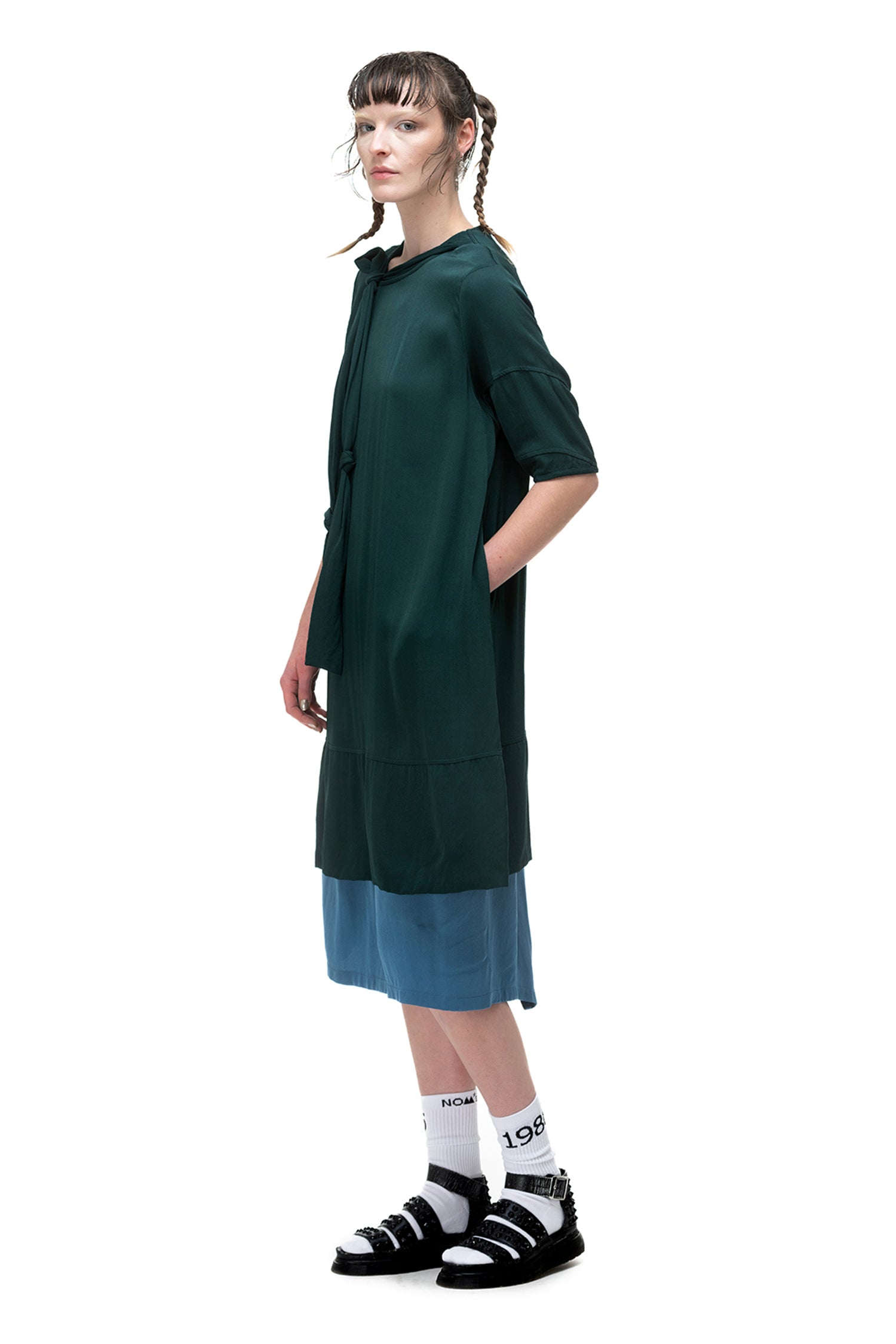 NO.6 DRESS IN EVERGREEN, SS25