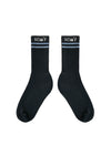 STRIPE SOCKS IN BLACK/BLUE