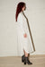 LONG SHIRT DRESS WITH CUP DETAIL IN WHITE, AW23