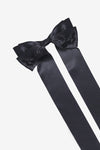 LONG EMBELLISHED BOW HAIRCLIP IN BLACK/JET, SS24