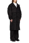 MULTI POCKET UTILITY PARKA IN BLACK/BLACK, SS24