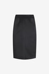 PLEATED WAIST PENCIL SKIRT IN BLACK, SS24