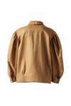 PUFF SLEEVE WORKWEAR JACKET IN OLIVE/PEARL, SS24