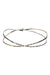 BRACELET ELUARD CROISE ARGENT & GOLD