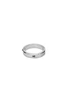 BAGUE RIVETEE &quot;LA NUIT&quot; FINE ARGENT