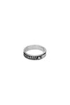 BAGUE RIVETEE &quot;LA NUIT&quot; FINE ARGENT