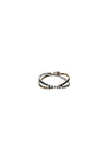 BAGUE ELUARD CROISEE ARGENT IN SILVER/GOLD