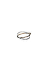 BAGUE ELUARD CROISEE ARGENT IN SILVER/GOLD