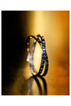 BAGUE ELUARD CROISEE ARGENT IN SILVER/GOLD