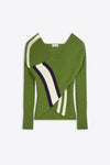 TICKET SWEATER IN GREEN, SS24
