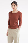 STAPLE T IN RUSSET, S25